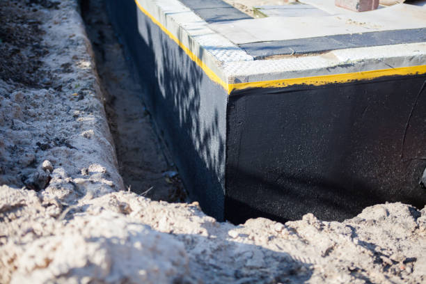Residential Basement Waterproofing installation at a Morrison, IL home by SJ Waterproofing Pros